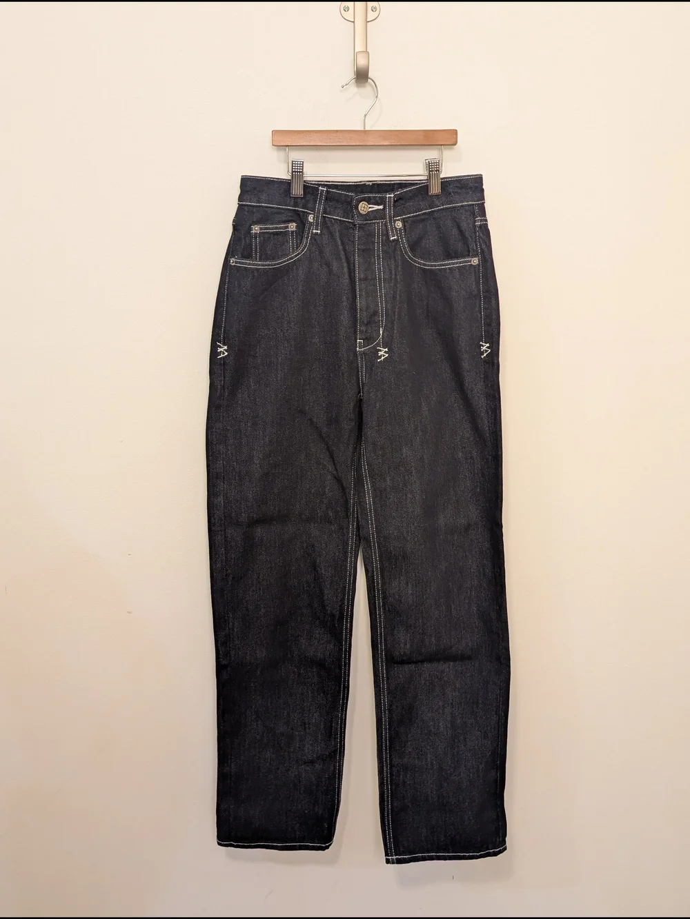 Ksubi Empire Jean Women's Straight-Leg Dark Indigo Jeans Size 26 New Without Tag